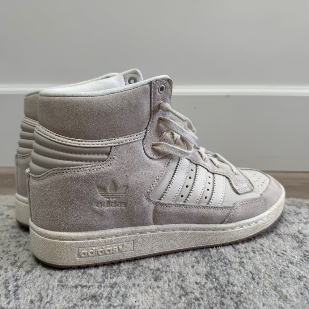 Men’s Adidas Cream Centennial 85 High-Top Sneakers size 10